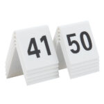 Numeri per tavoli - set da 41 a 50 - Securit