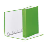 Raccoglitore Meeting - 22 x 30 cm - 4 anelli tondi 30 mm - dorso 4 cm - PP - verde vivida - Esselte