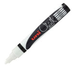 Marcatore a gesso liquido Uni Chalk Marker - punta tonda da 1,80 - 2,50 mm - bianco - Uni Mitsubishi