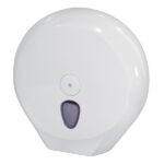 Dispenser carta igienica Plus rotolo Mini Jumbo - 27,3 x 12,8 x 27 cm - rotolo diametro 23 cm - bianco - Mar Plast