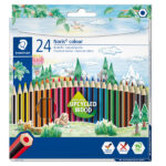 Matite colorate Noris Colour 185 - colori assortiti - Staedtler - astuccio 24 pezzi