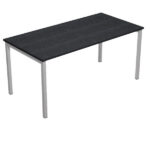 Scrivania Easy Plus - lineare - 120 x 80 x 72,5 cm - nero venato