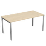 Scrivania Easy Plus - lineare - 160 x 80 x 72,5 cm - faggio