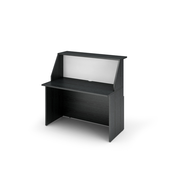 MD_76810 Modulo Prestige reception sopralzo/desktop - 120 x 76,1 x 117 cm - nero venato/bianco - immagine 1