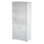 Armadio modulare - a 2+2 ante - 90 x 45,8 x 200 cm - grigio