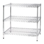 Kit scaffale Archimede - 3 ripiani - 60 x 90 x 90 cm - acciaio cromato - Serena Group