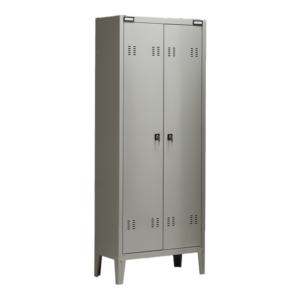 MD_77045 Armadio metallo - spogliatoio - 2 posti - 70x35x180 cm - grigio - Tecnical 2 - immagine 1