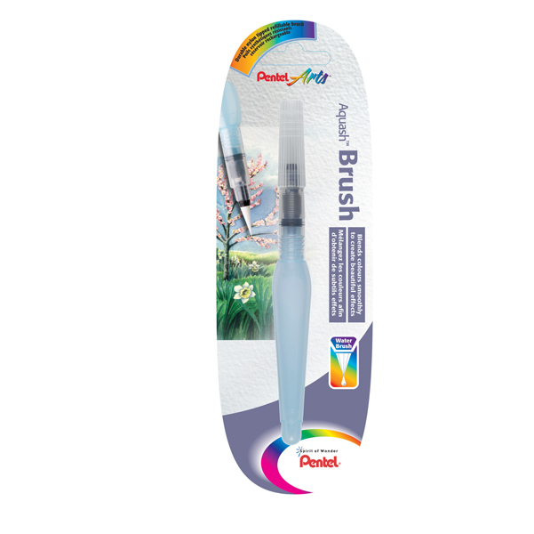 MD_79473 Pennello Aquash Water Brush con serbatoio - 10ml - punta media - Pentel - immagine 1