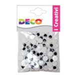 Occhietti adesivi tondi - misure assortite - Deco - busta 50 pezzi