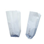 Sacchetti - carta kraft - 10 x 24 cm -  soffietti laterali 7 cm - bianco - Favorit - conf. 100 pezzi
