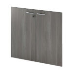 Coppia ante Easy - per mobile contenitore basso - 80 x 67 cm - spessore 18 mm - melaminico - frassino toscano