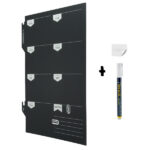 Lavagna da parete Weekplanner - 30 x 45 cm - nero - Securit