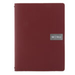 Portamenù Royal - 1 inserto doppio incluso - A4 - 24 x 33 cm - bordeaux - Securit