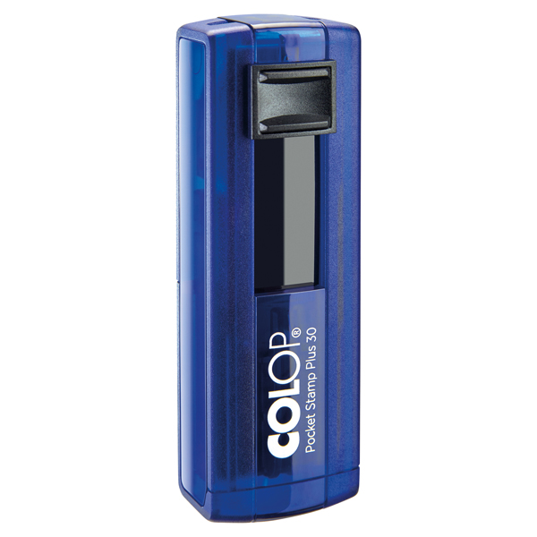 MD_80455 Timbro Pocket Stamp Plus 30 - 18 x 47 mm - 5 righe - autoinchiostrante - blu indaco- Colop - immagine 1