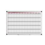 Planner magnetico annuale - 90 x 60 cm - silver - Bi-Office