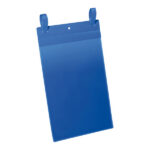 Buste identificative - con fascette di aggancio - A4 verticale - blu - Durable - conf. 50 pezzi