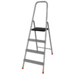 Scala domestica Stella Basic - 3 gradini - alluminio - Marchetti