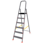 Scala domestica Stella Basic - 6 gradini - alluminio - Marchetti