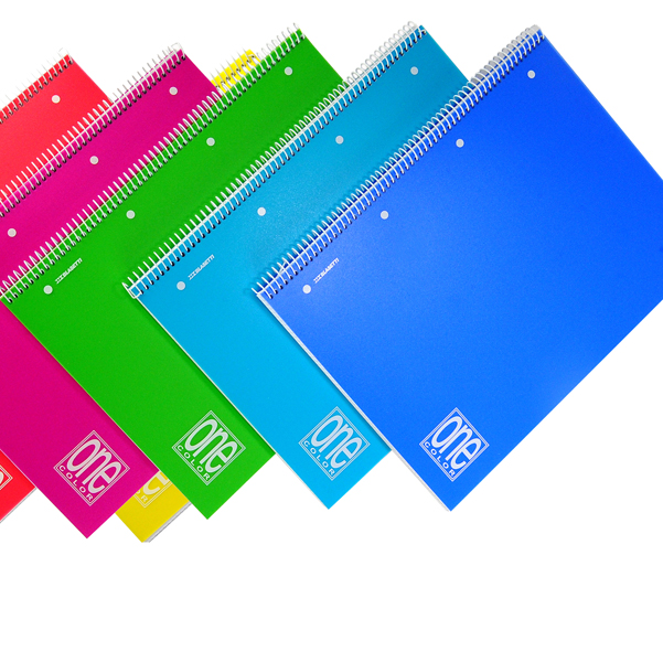 MD_82383 Maxiquaderno One Color PP - A4+- 4mm - 80 fogli - 80 gr - c/fori - spiralato - Blasetti - immagine 1