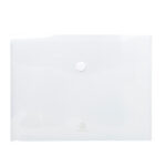 Busta a tasca con chiusura in velcro - PPL - 24 x 32 cm - trasparente - Exacompta