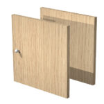 Coppia antine per libreria Rainbow - 32,2x32,1 cm - rovere