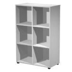 Contenitore Maxi Rainbow - 6 caselle a giorno - 80 x 40 x 120,6 cm - grigio