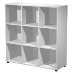 Contenitore Maxi Rainbow - 9 caselle a giorno - 119 x 40 x 120,6 cm - grigio