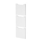 Set 3 ante per casellari Maxi Rainbow - con serratura - 36,8 x 36,8 cm - bianco