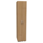 Armadio guardaroba - 2 ante - 40 x 52 x 185 cm - noce chiaro