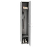 Armadio guardaroba - 1 anta - 33 x 52 x 185 cm - grigio