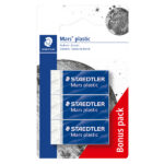 Gomma Mars Plastic - bianca - Staedtler - conf. 3 pezzi
