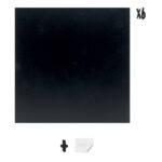 Lavagna da parete XXL - 40 x 40 cm - nero - Securit - set 6 pezzi affiancabili