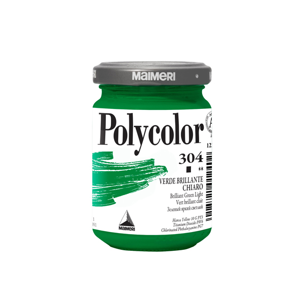 MD_85229 Colore vinilico Polycolor - 140 ml - verde brillante chiaro - Maimeri - immagine 1