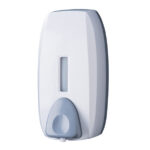 Dispenser sapone Basica - murale - capacità mousse 0,75 L - bianco/grigio - Medial