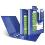 Raccoglitore personalizzabile Nettuno Ti - 22 x 30 cm - 4 anelli a D 30 mm - dorso 3,5 cm - blu - Sei Rota