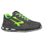 Calzatura di sicurezza Yoda S3 SRC Red Lion - pelle nabuk idrorepellente - numero 48 - grigio scuro/verde - U-Power