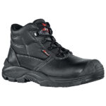 Calzatura di sicurezza Texas UK S3 SRC Rock&roll - pelle grana mina idrorepellente - numero 47 - nero - U-Power