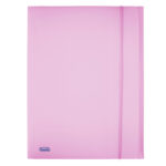 Cartella 3 lembi con elastico Pastel - 24 x 33cm - dorso 1 cm - PP - glicine - Favorit