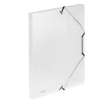 Cartella 3 lembi con elastico angolare Lumina - 24 x 32cm - dorso 2,5 cm - PP - trasparente - Favorit