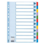 Intercalare Mylar -12 tasti colorati - A4 - Esselte