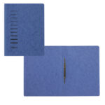 Cartellina semplice con pressino- 265 gr - A4 - cartone pressato - blu - Pagna