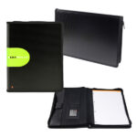Conferenziere con calcolatrice Exawallet - PP - nero - Exacompta