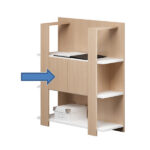 Coppia antine + paretine per libreria Concept - 60x36,8 cm - rovere