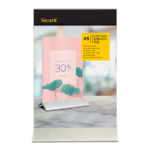 Display da tavolo - A5 - base acciaio - Securit