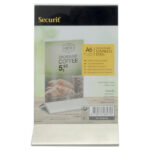 Display da tavolo - A6 - base acciaio - Securit
