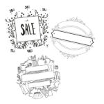 Stencil - foglio A2 - 'SCONTI' - Securit - set 3 pezzi