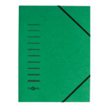 Cartella con elastico angolare - A4 - dorso variabile - cartoncino - verde - Pagna