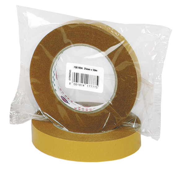 MD_87007 Nastro biadesivo 700RDA - confezionato singolarmente - 25 mm x 50 m - trasparente - Eurocel - immagine 1