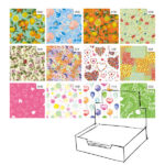 Carta regalo - raso - Primavera - 70 x 100 cm - Rex Sadoch - scatola 100 fogli