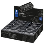 Gomma Rasoplast - 63 x 13 x 23 mm - nero per matita - Staedtler - box 20 pezzi